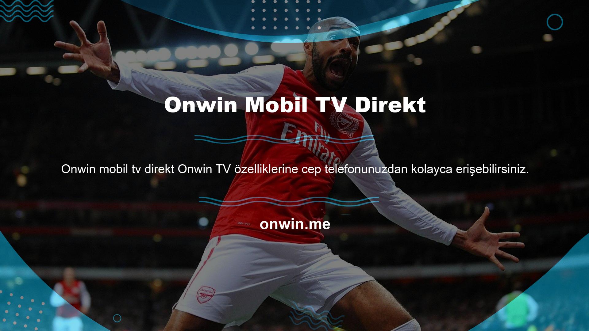 Onwin Mobil TV Direkt