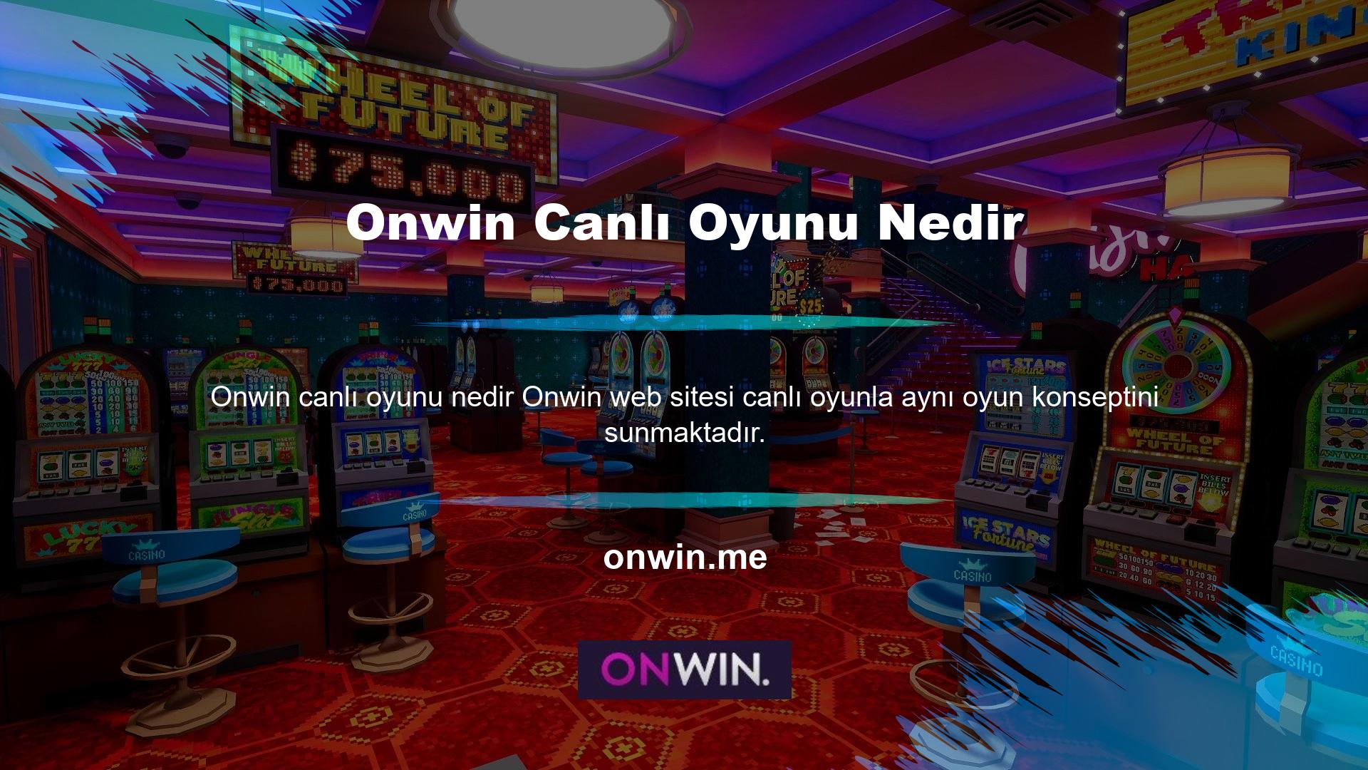 Bu bölümde yeni Onwin giriş adresinizle çeşitli oyun seçenekleri sunulmaktadır