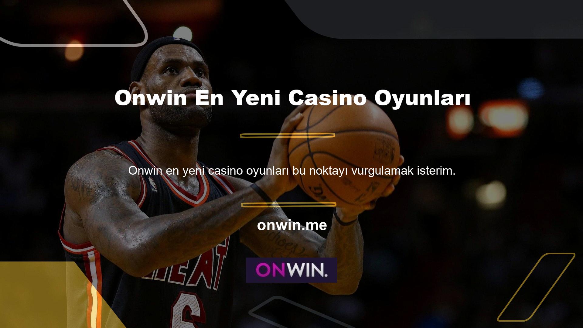 Onwin geniş bir çevrimiçi casino ve çeşitli casino oyunları yelpazesi sunar